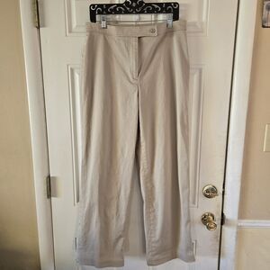 Jones Wear Sport Women's 14 Beige Stretch Straight Leg Pants Trousers Vintage